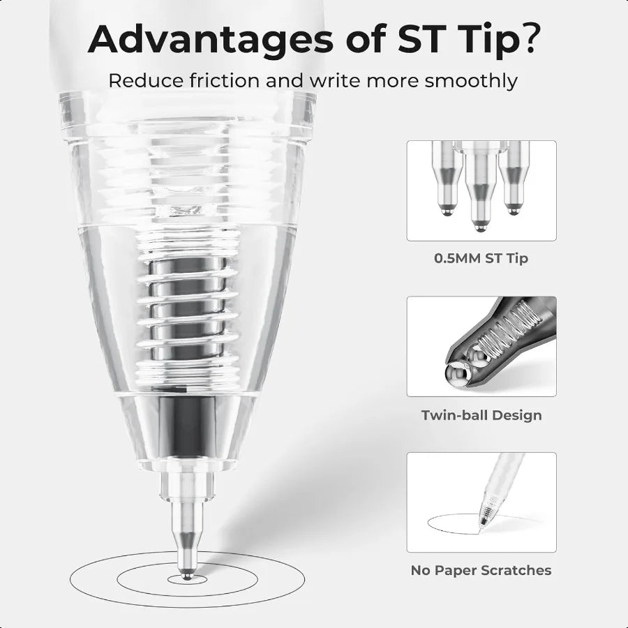 Hign-concerned Gel Pens Fine Point Smooth Writing Journal