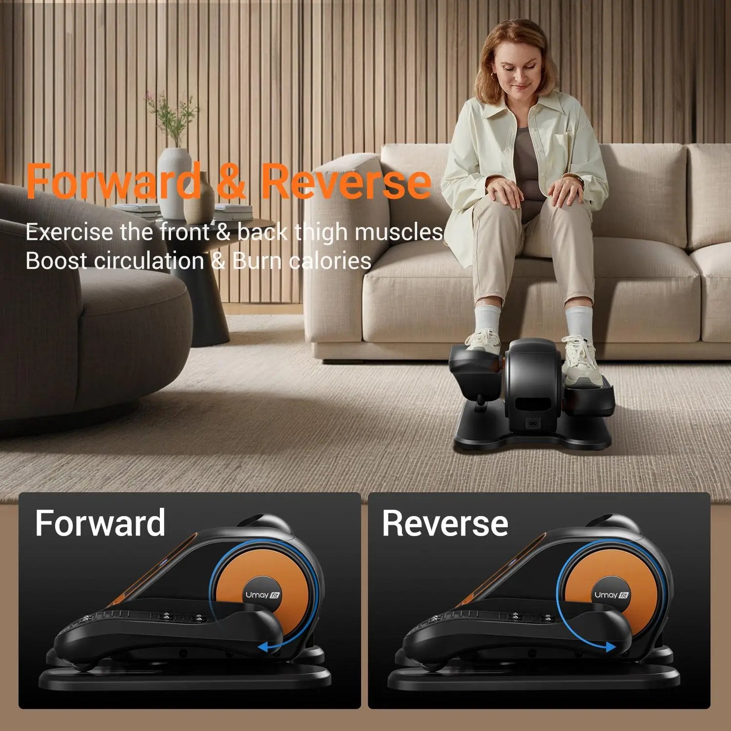 Cursor Fitness Portable Under Desk Elliptical Exerciser