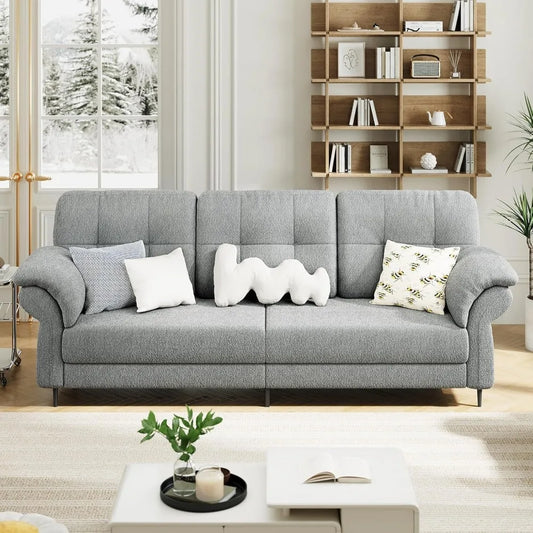 Couches for Living Room, Boneless Couch High-Density Sponge Filled Sofas Cloud Couch for Living Room 83" Wide Sofa, Loveseat Sma