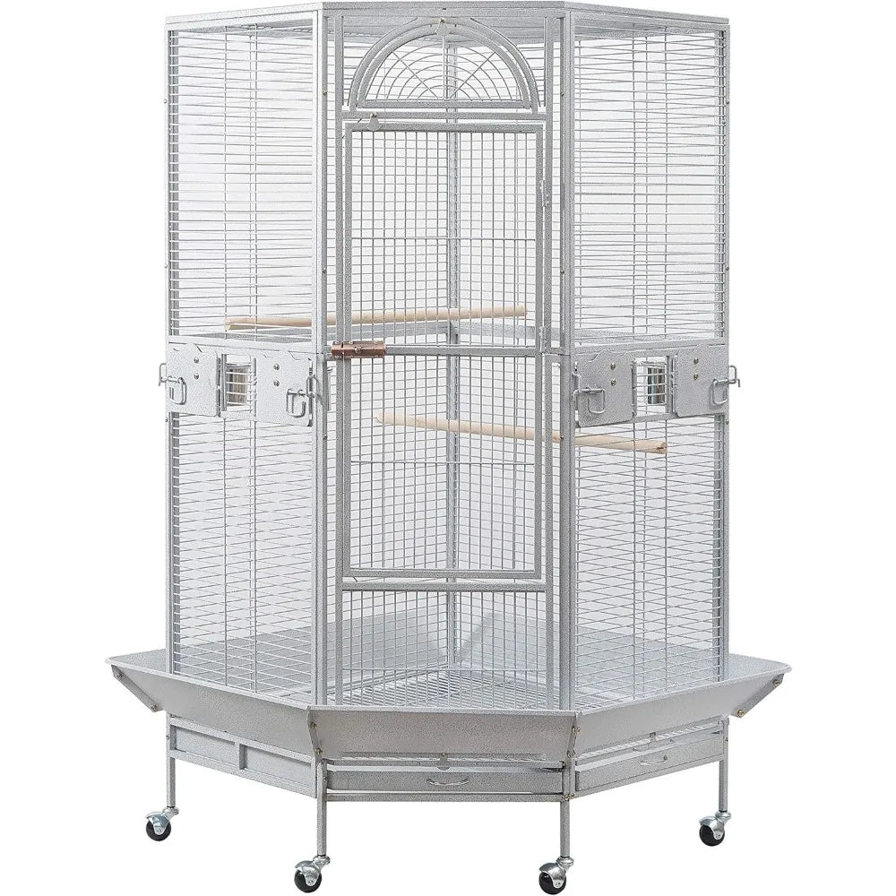 Gap Corner Bird Cage for Cockatiel Parakeet