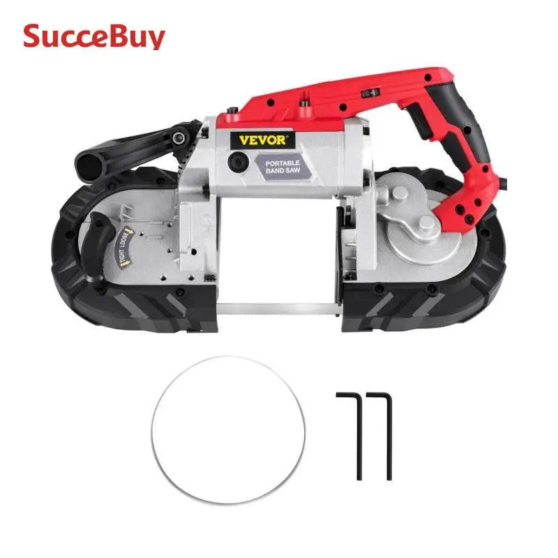 SucceBuy Portable Cordless Bandsaw With Variable Speed 10Amp Metal Wood Pipes