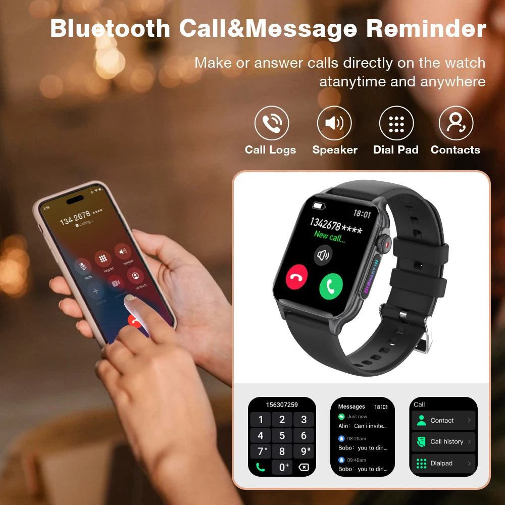 Aolon P6 AMOLED Smartwatch Health Monitoring IP68 BT54