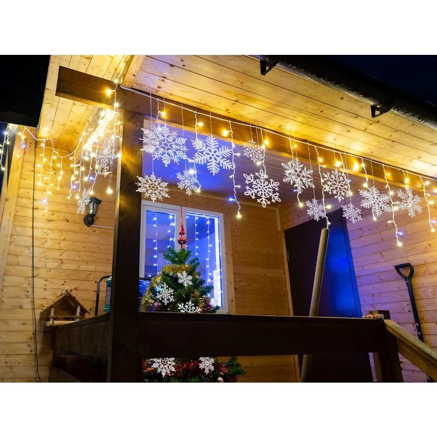 Snowflake Decorations Hanging Snowflakes For Indoor Outdoor Christmas Decor