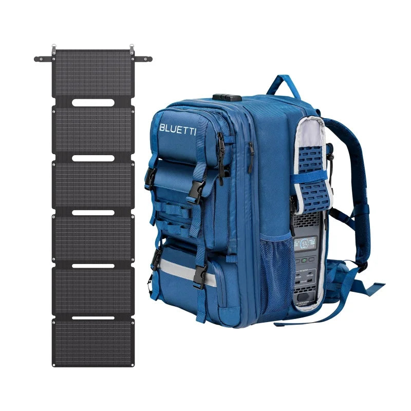 [US Stock] BLUETTI Handsfree 1 Solar Backpack Power Station, 268.8Wh 300W LiFePO4 Solar Generator, for Hiking, Travel