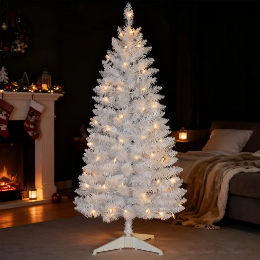 Electronic Prelit Artificial Christmas Tree Home Office Decor