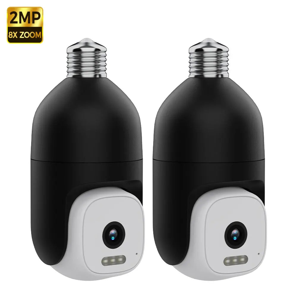 E27 Light Bulb Camera WIFI Outdoor Security Camera 360° PTZ PIR Smart Light Auto Track Waterproof CCTV Surveillance Camera IP