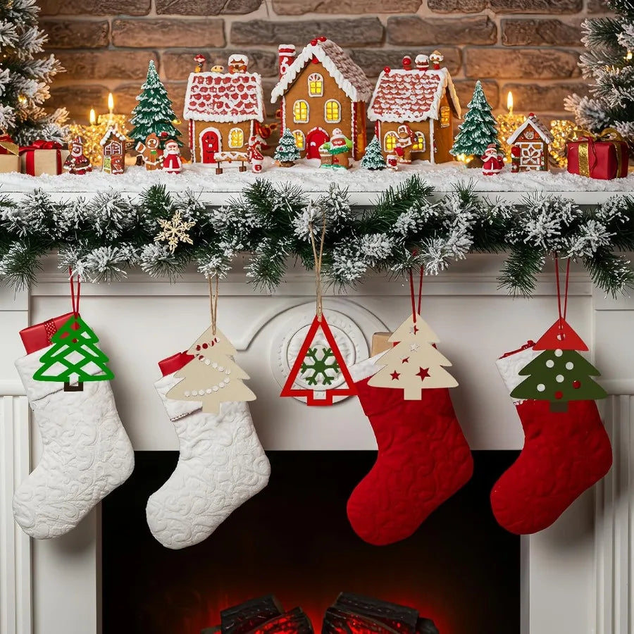 NT NIETING Christmas Wooden Ornaments Set For DIY Gift Making