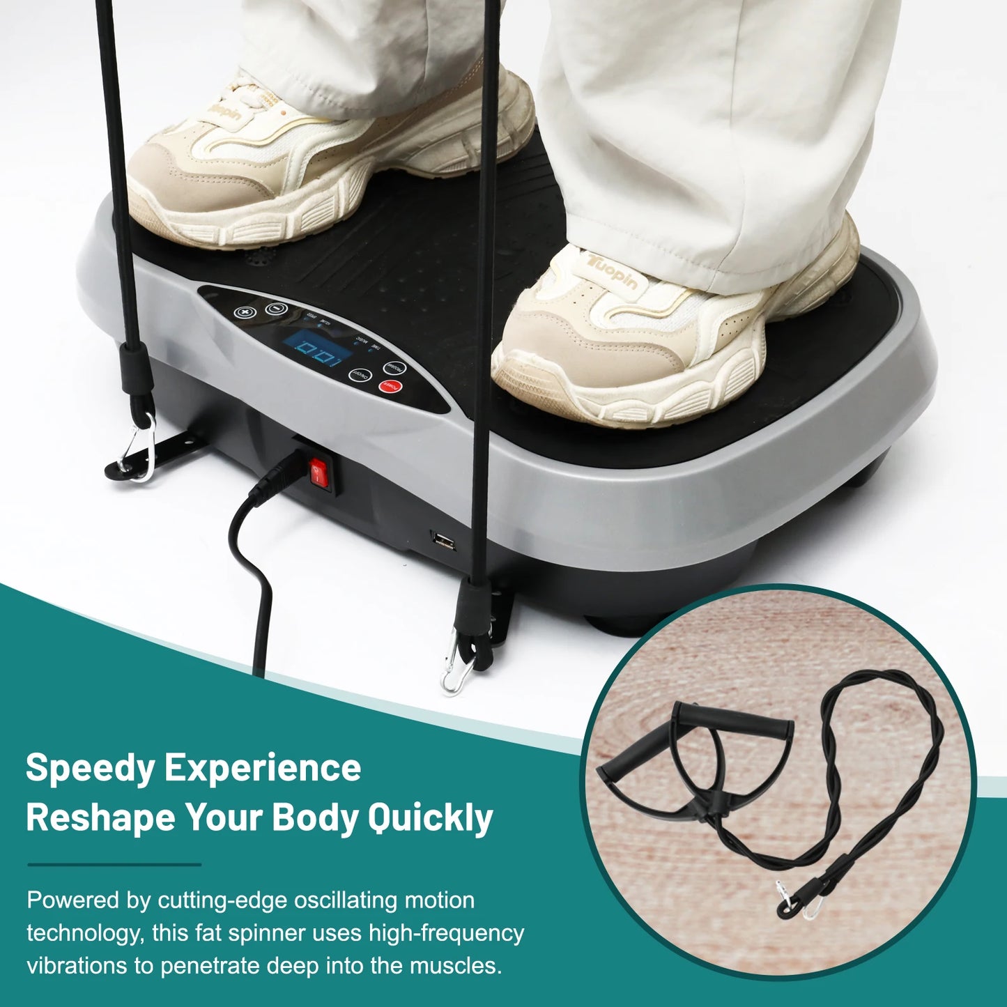Vibration Plate Exercise Machine for Home Fitness