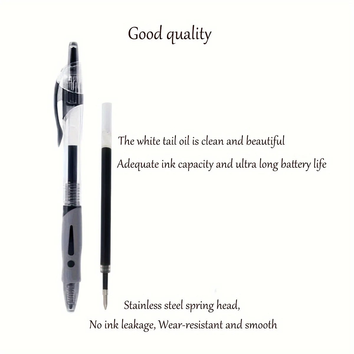 Hignconcerned Retractable Gel Ink Roller Pens For School