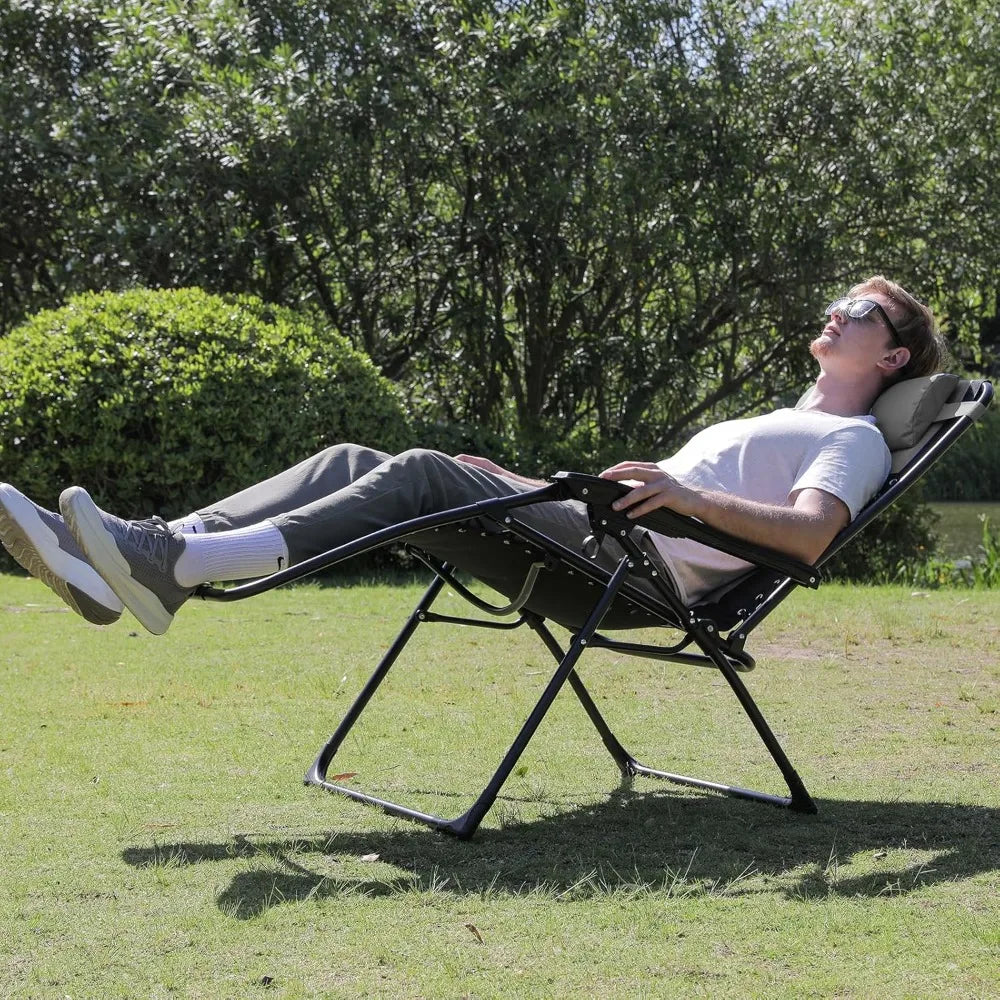 XMSJ Zero Gravity Lounge Chair Set Of 2 Outdoor Folding