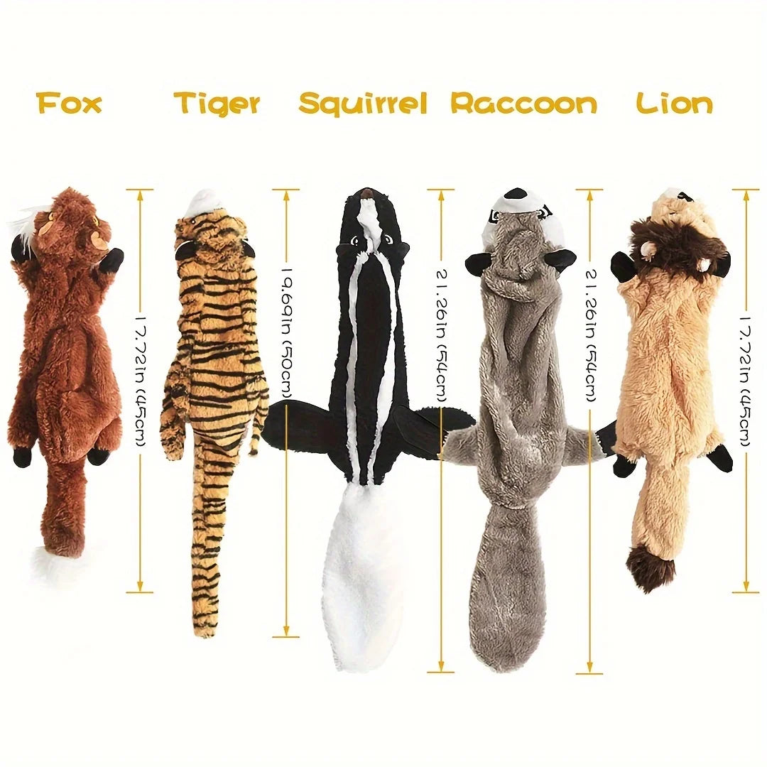 Hignconcerned Durable Squeaky Plush Canine Toy For Interactive Teething Entertainment