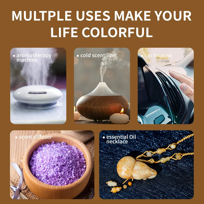 Miflame Water Soluble Essential Oil Set Six Fragrances For Diffuser