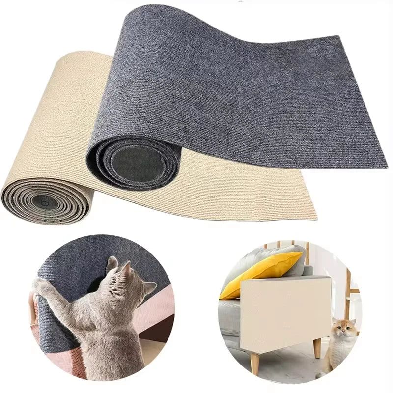 VKTECH Self Adhesive Cat Scratching Mat Sofa Protector DIY Cat Scratcher Shield For Cats