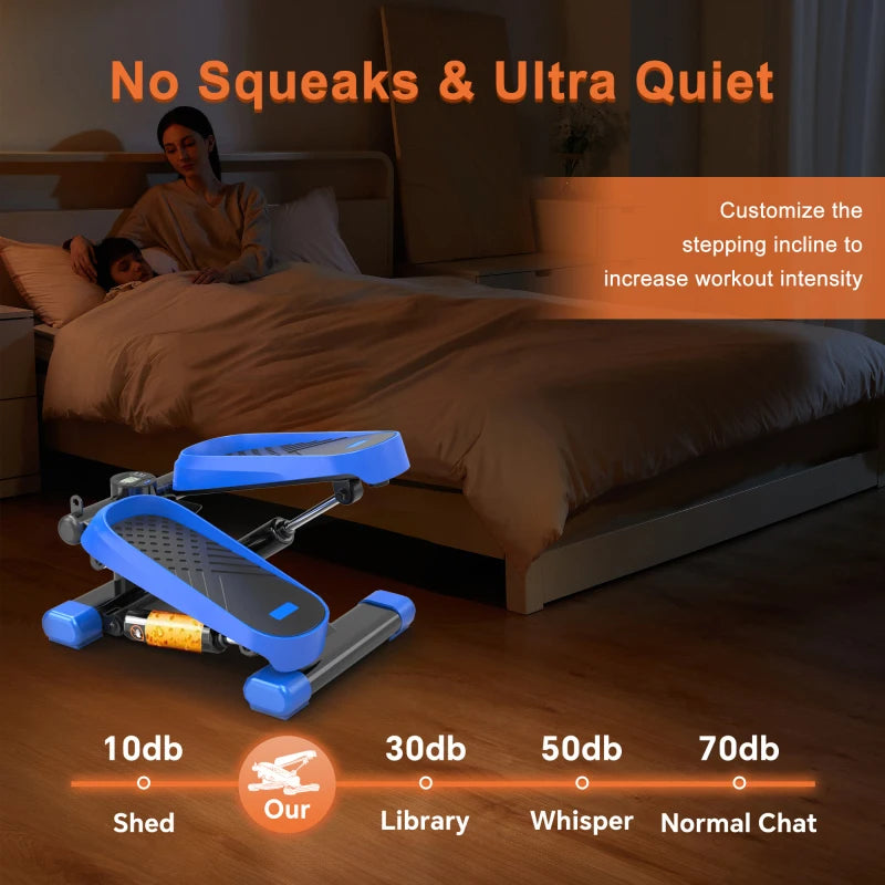 Home Office Exercise Mini Stepper With Resistance Bands