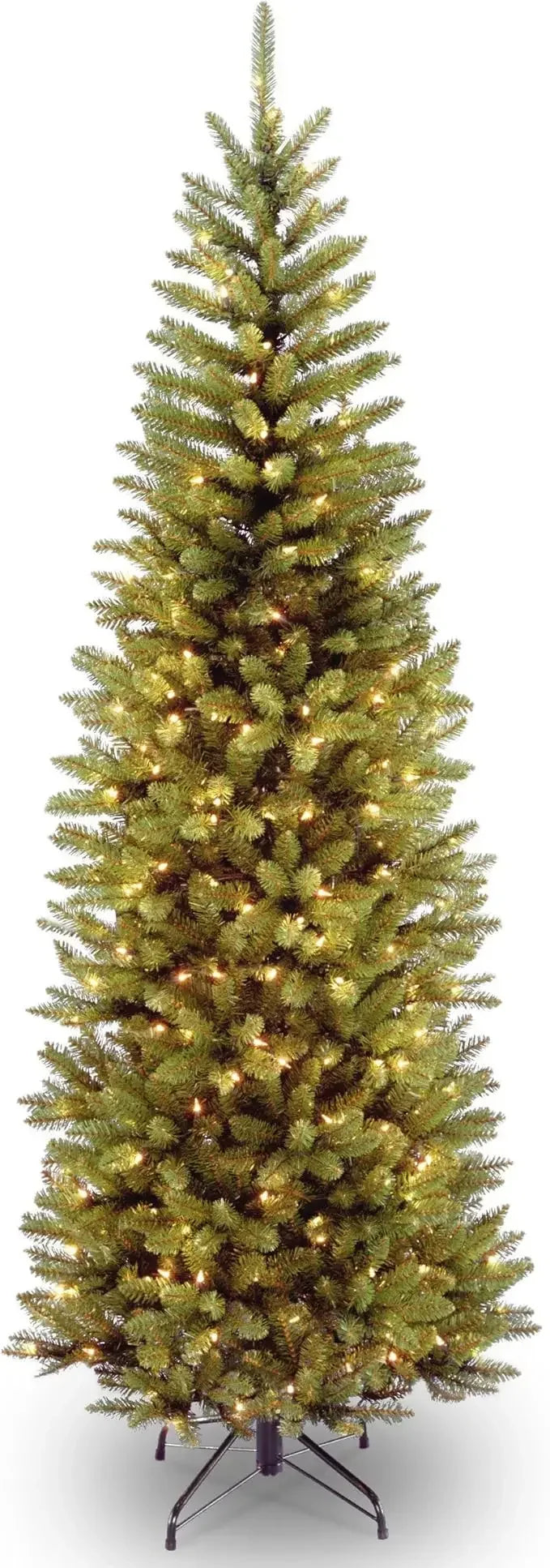 XMSJ Kingswood Fir Artificial Christmas Tree With Lights And Stand