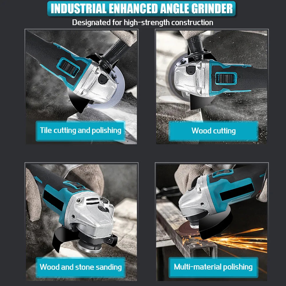 Magnitt 18V Brushless Cordless Angle Grinder For Metal