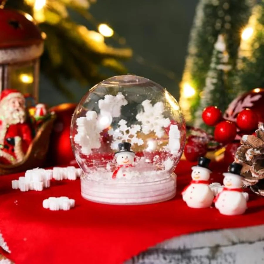 Winter Snow Globes Kit For DIY Christmas Craft Set