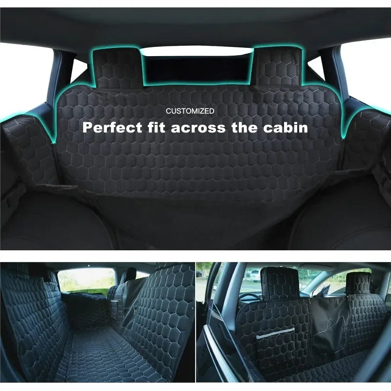 Dog Seat Covers for Back Seat, Dog Car 100% Waterproof Pet Seat Cover Protects from Scratches, Scuffs, Dog Hammock