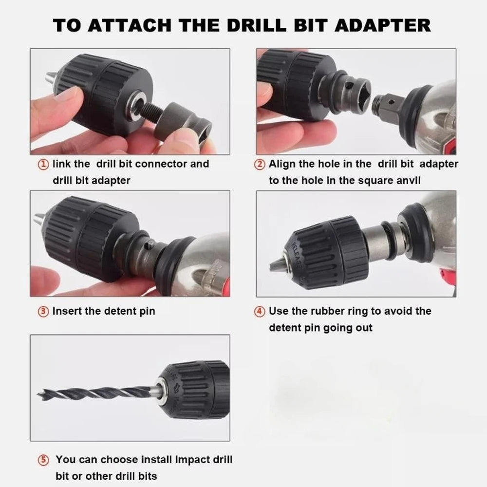 Magnitt Brushless Impact Wrench 500Nm Electric Driver Half Inch