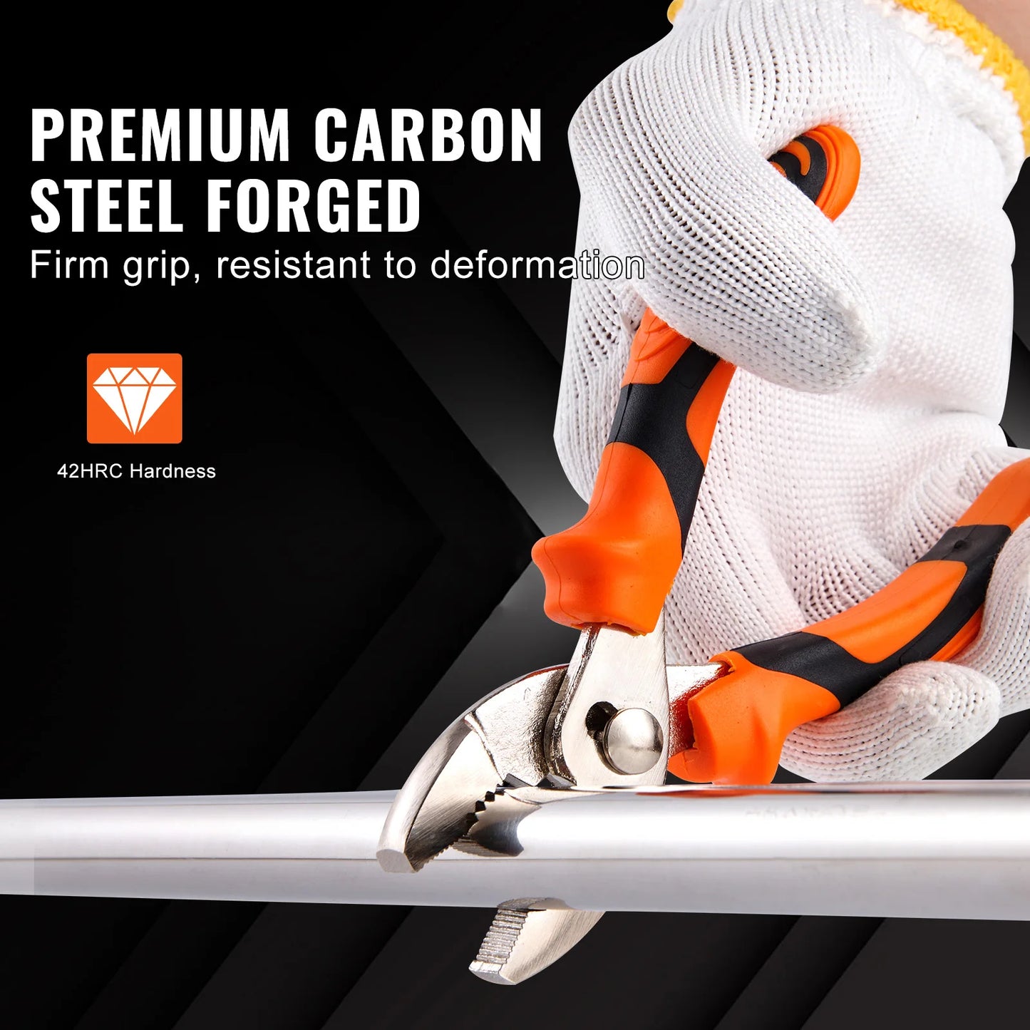 SucceBuy High Carbon Steel Pliers Set Eight Piece Professional Tools