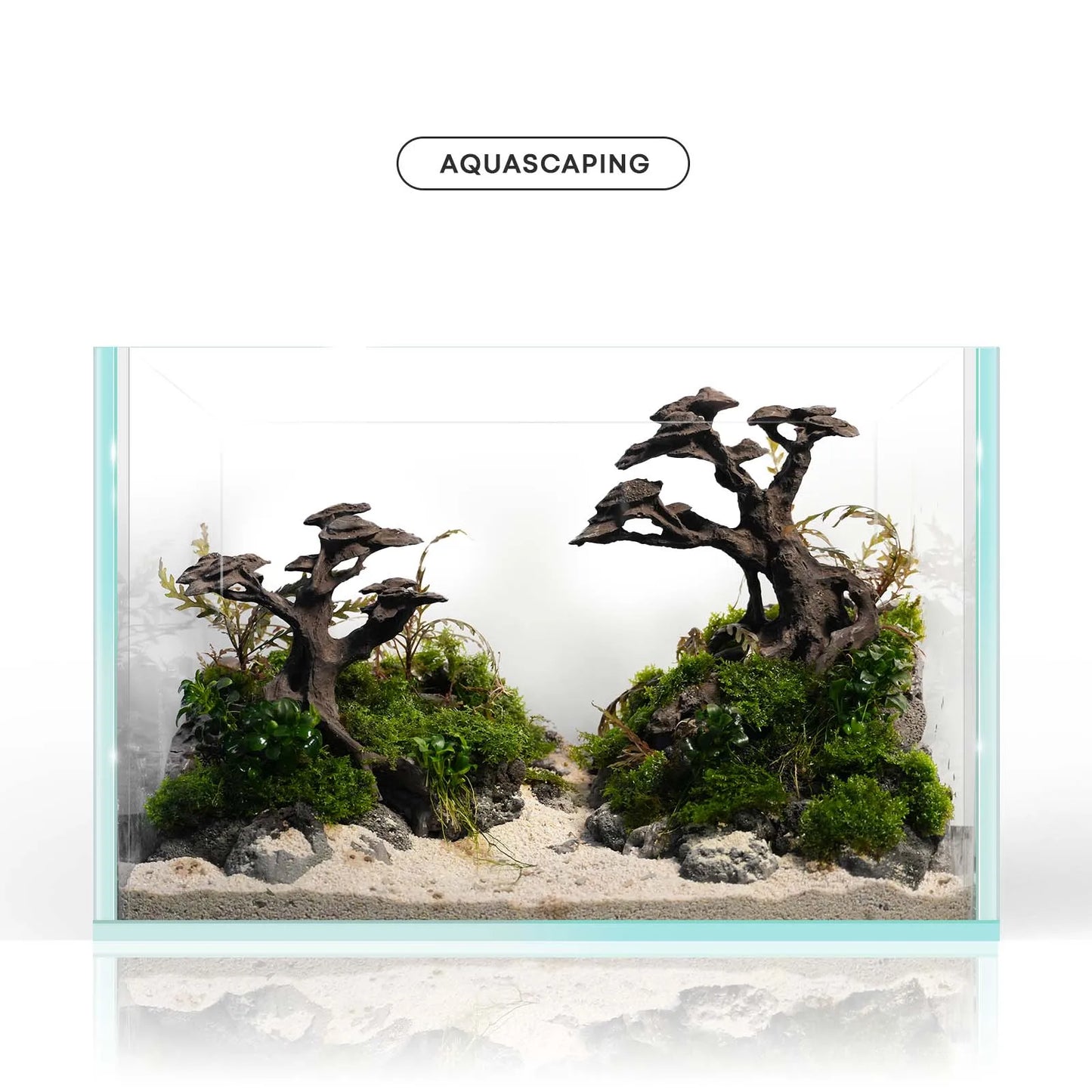 FZONE Resin Aquarium Driftwood, Aquarium Tree Decoration for Nano Aquascaping and Hardscape