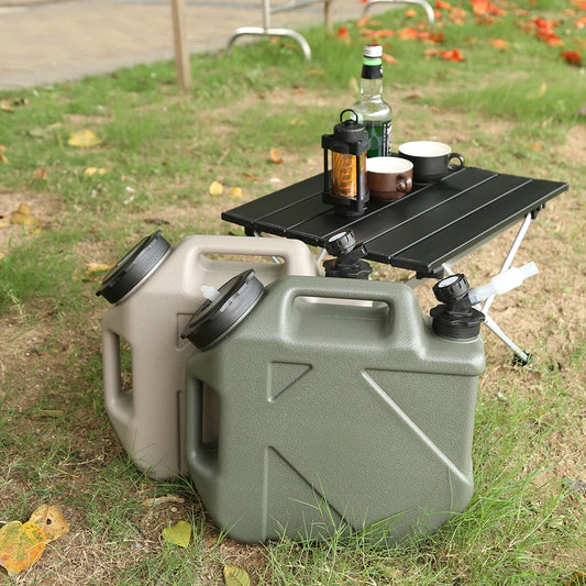 Outdoor Water Bin 10L Camping Bucket Water Storage Portable Large Capacity with Detachable Faucet No Leakage Camping Equipment