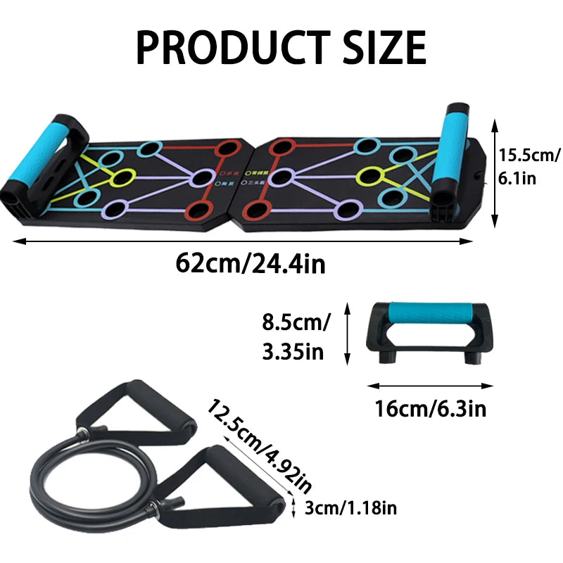 Hign-concerned Premium Multifunction Folding Push Up Board For Comprehensive Training