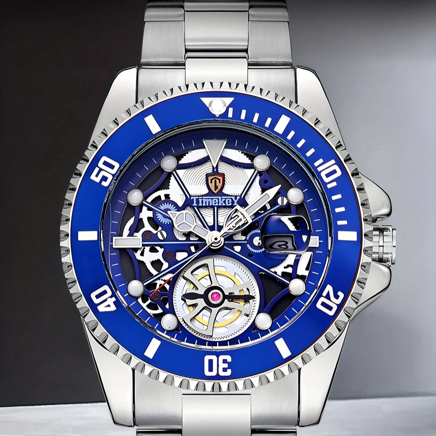 TimeKey Men's Quartz Watch With Rotating Bezel For Business