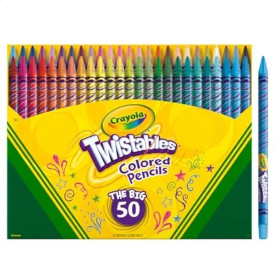 Hign-concerned Twistables Colored Pencil Set 50 Count