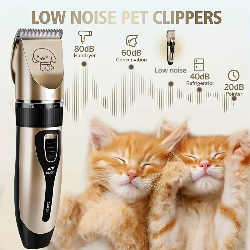 SHUYU Pet Hair Trimmer Kit Electric Precision Clippers For Dogs And Cats Professional Home Grooming