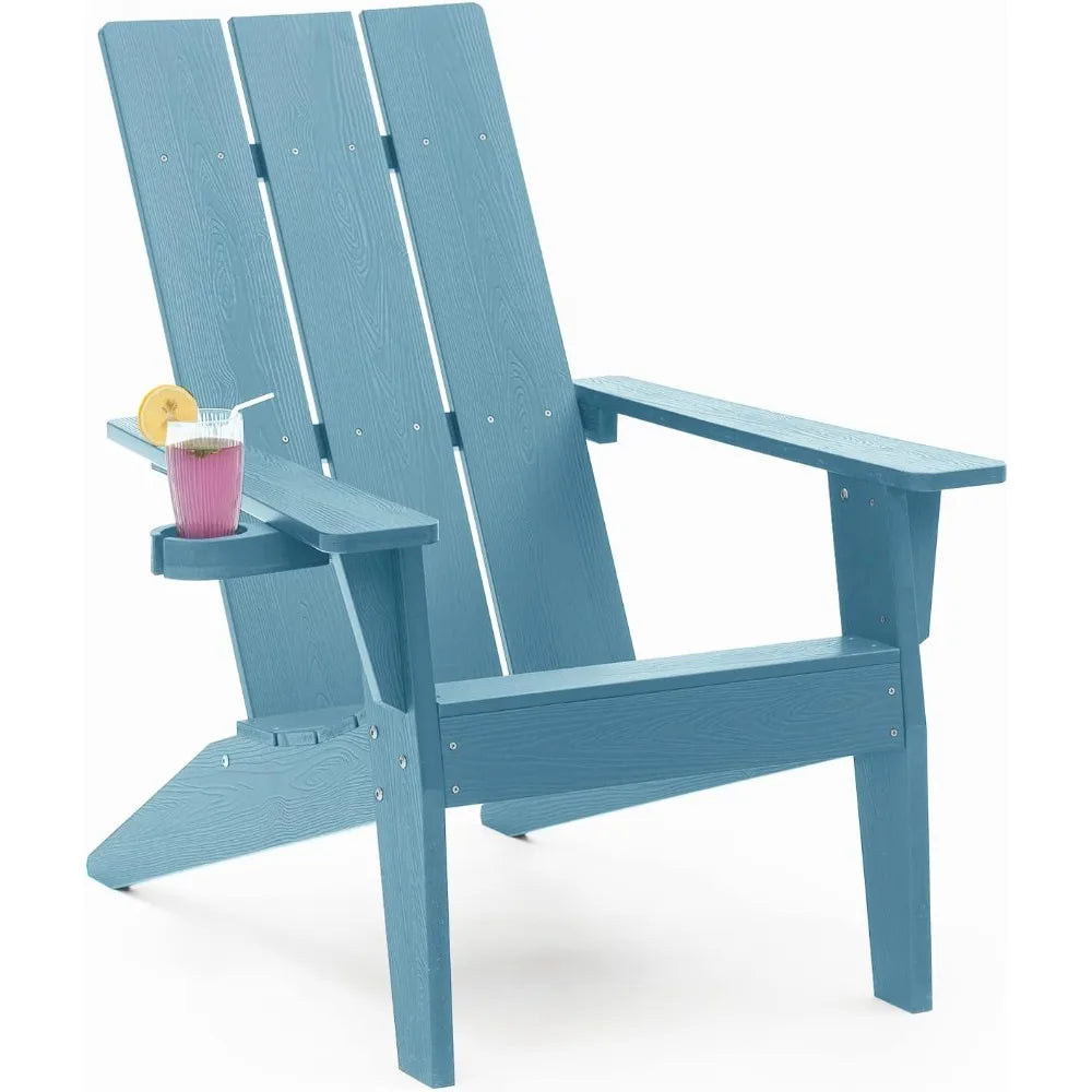 HUANZHUANG 4 Modern Adirondack Chairs Outdoor Furniture
