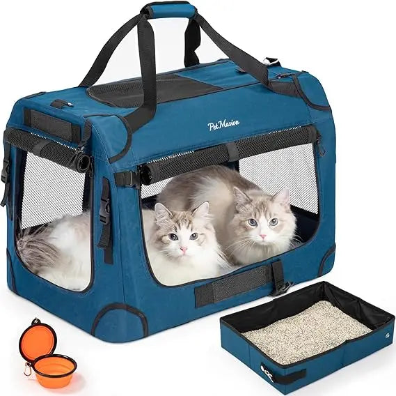 TIFICY Supercalifragilisticexpialidocious Cat Carrier Intercontinental For Two Cats