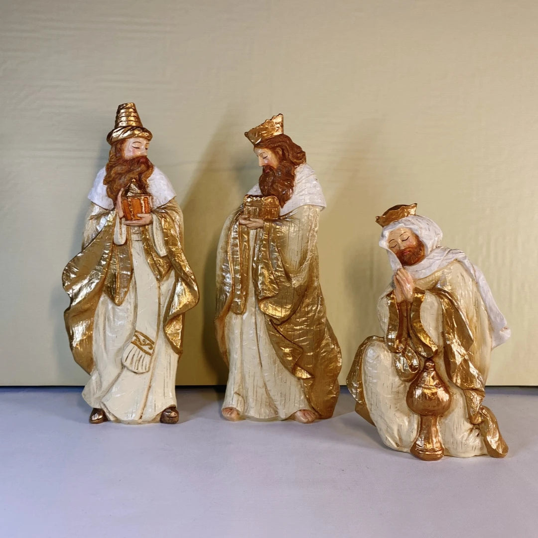 DEANSEN Nativity Scene Figurines Holy Manger Christmas Decor