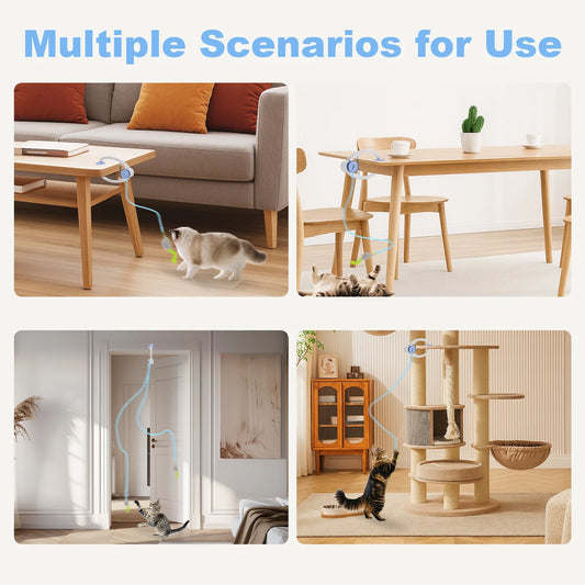 Cityflee Electric Doorway Hanging Cat Toy USB Rechargeable Interactive Movements