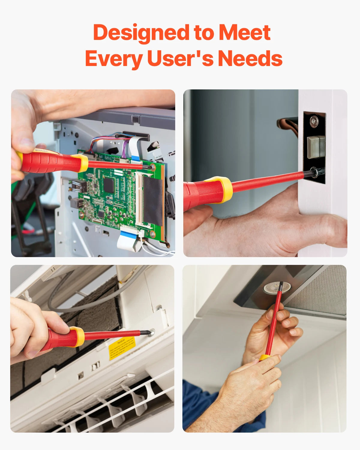 SucceBuy Insulated Screwdriver Set 1000V Electrician Tool Kit