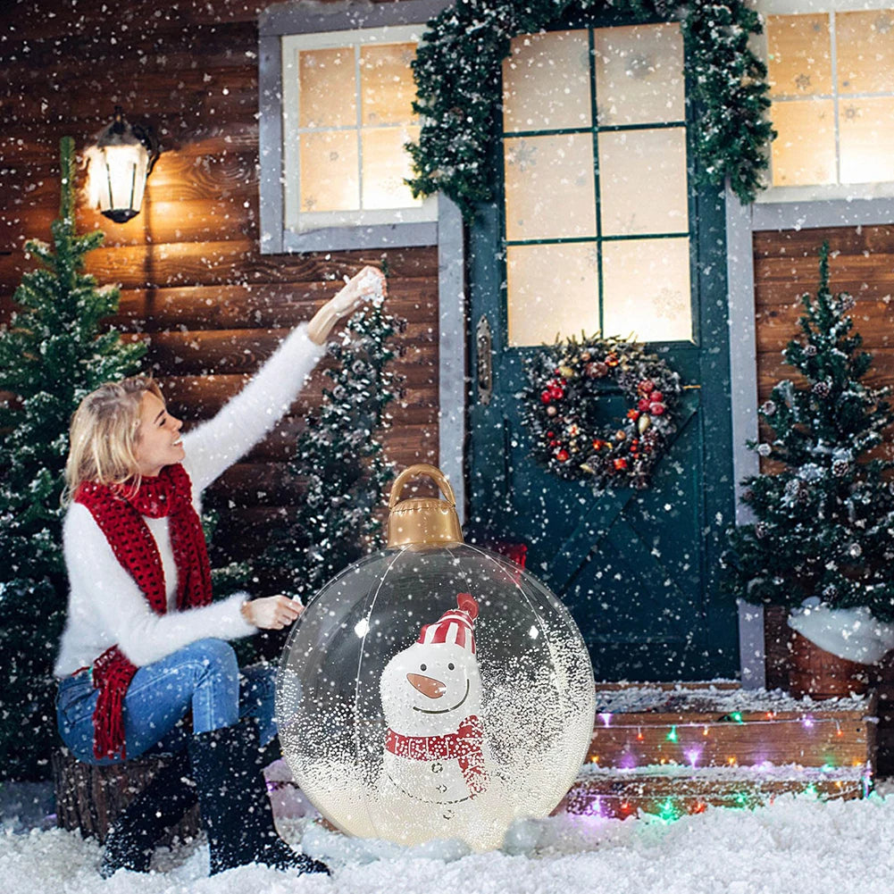 Shunmaii Inflatable Christmas Ball With LED Light Remote Control