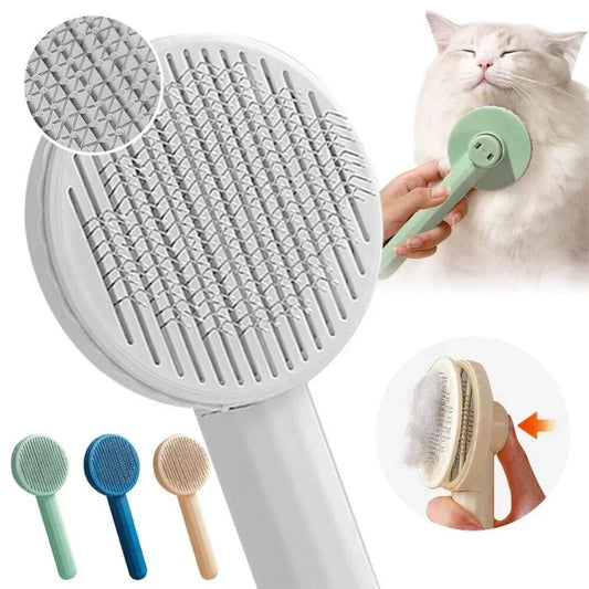 Cat Grooming Brush For Cats ProfessionalGrade HairRemoval Tool OneClickRemover Durable