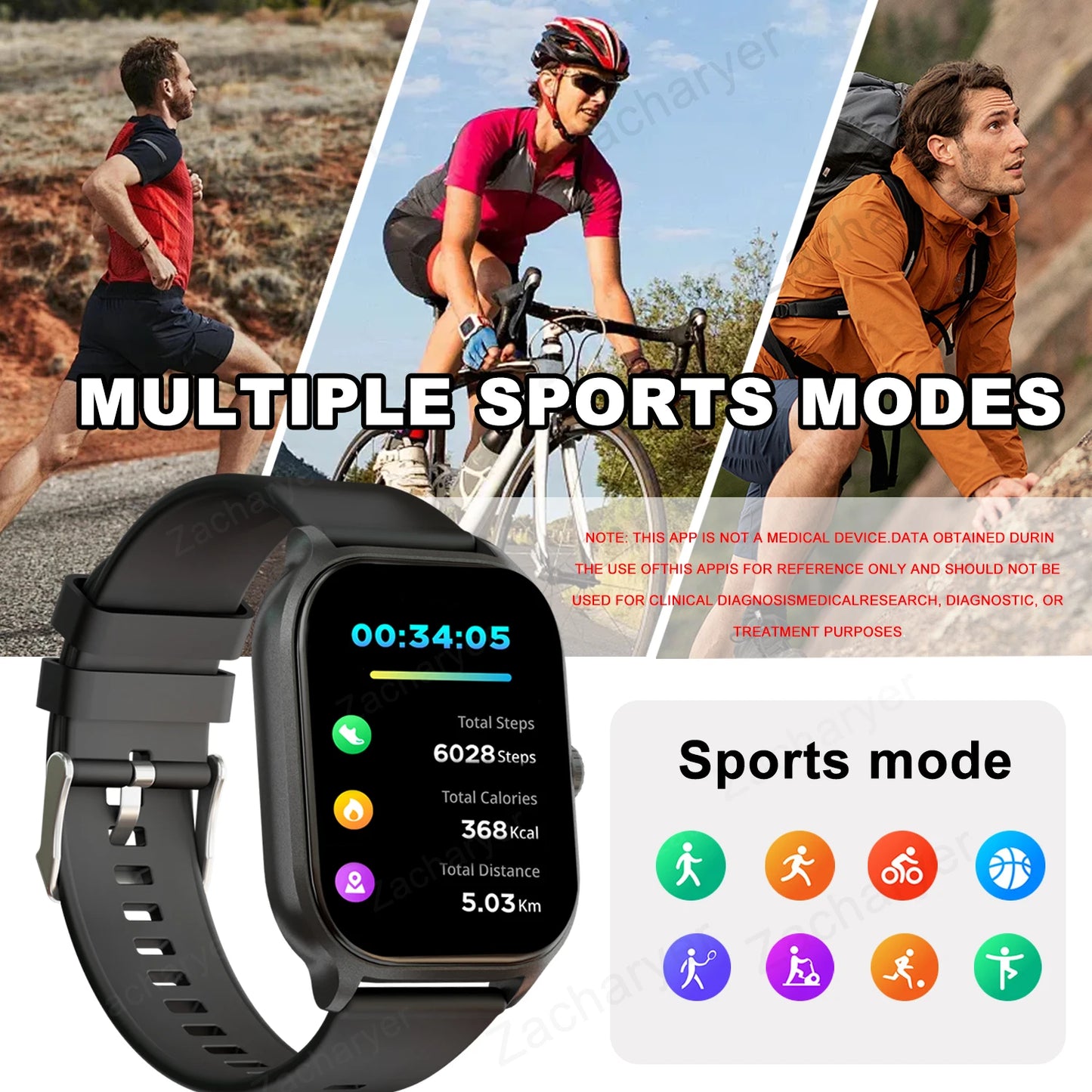 Case Outdoor Sports Smartwatch With Wireless Calling