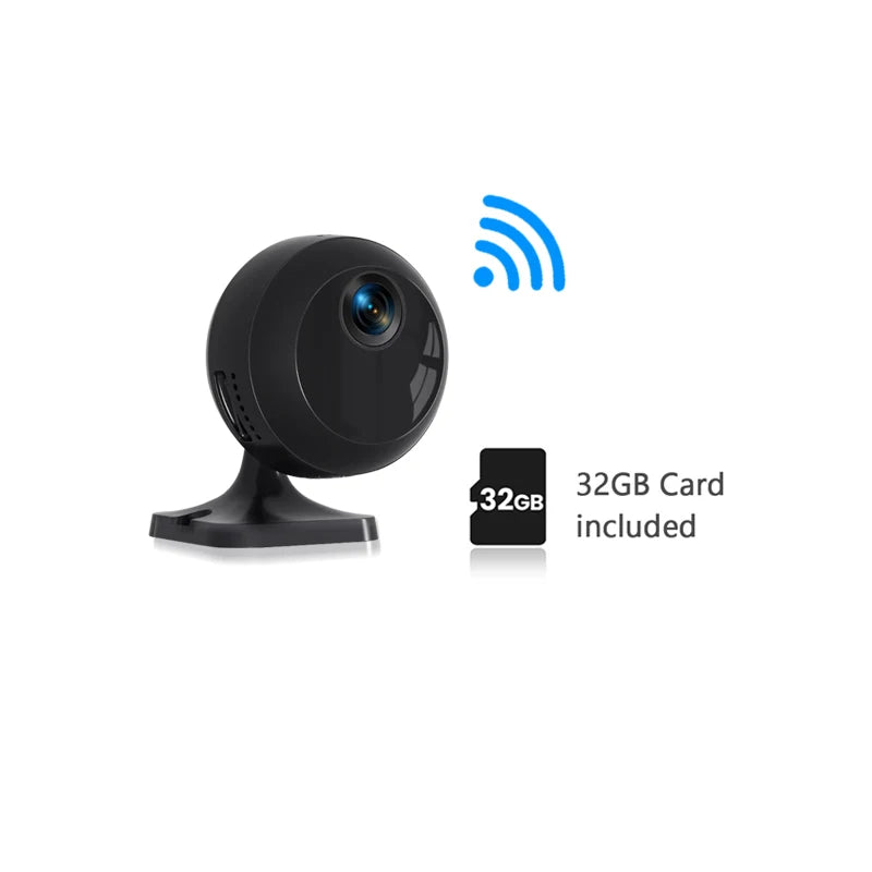 2.4GHz Wi-Fi mini security camera, 1080p HD night vision baby monitor, pet camera with mobile app, motion detection
