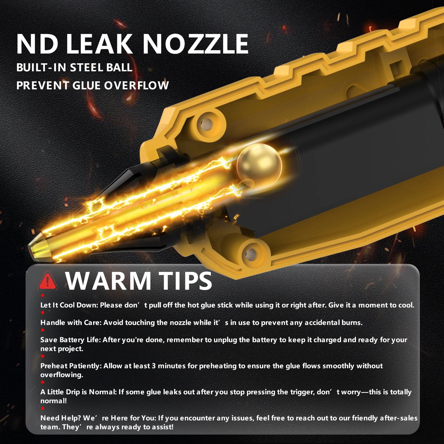 Cordless DEWALT 18V Battery Hot Melt Glue Gun For Repair