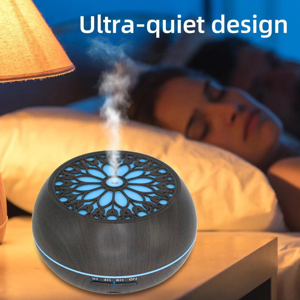 High-Concerned Essential Oil Diffuser With Remote Timer And Premium Oils