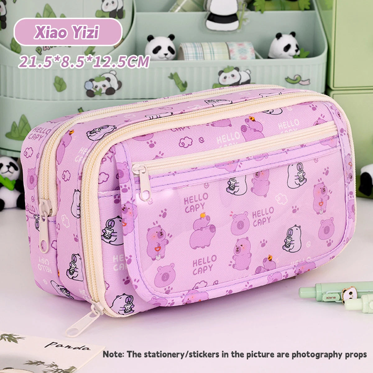 Dot Ding Kawaii Pencil Case Panda Design High Capacity