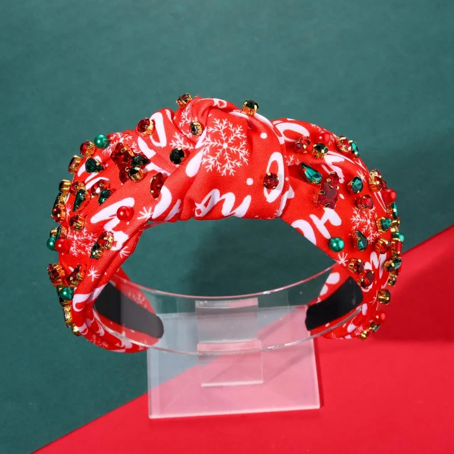 Christmas Headband for Women Holiday Accessories Festive Reindeer Theme