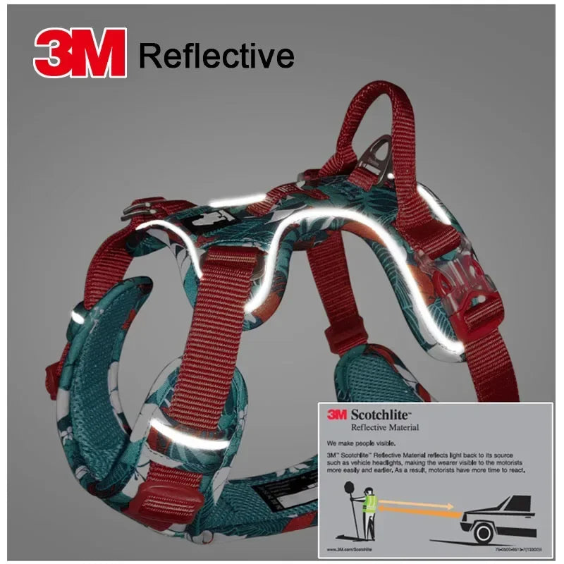 Truelove Camouflage Reflective Dog Harness Easy Adjust Upgrade Version