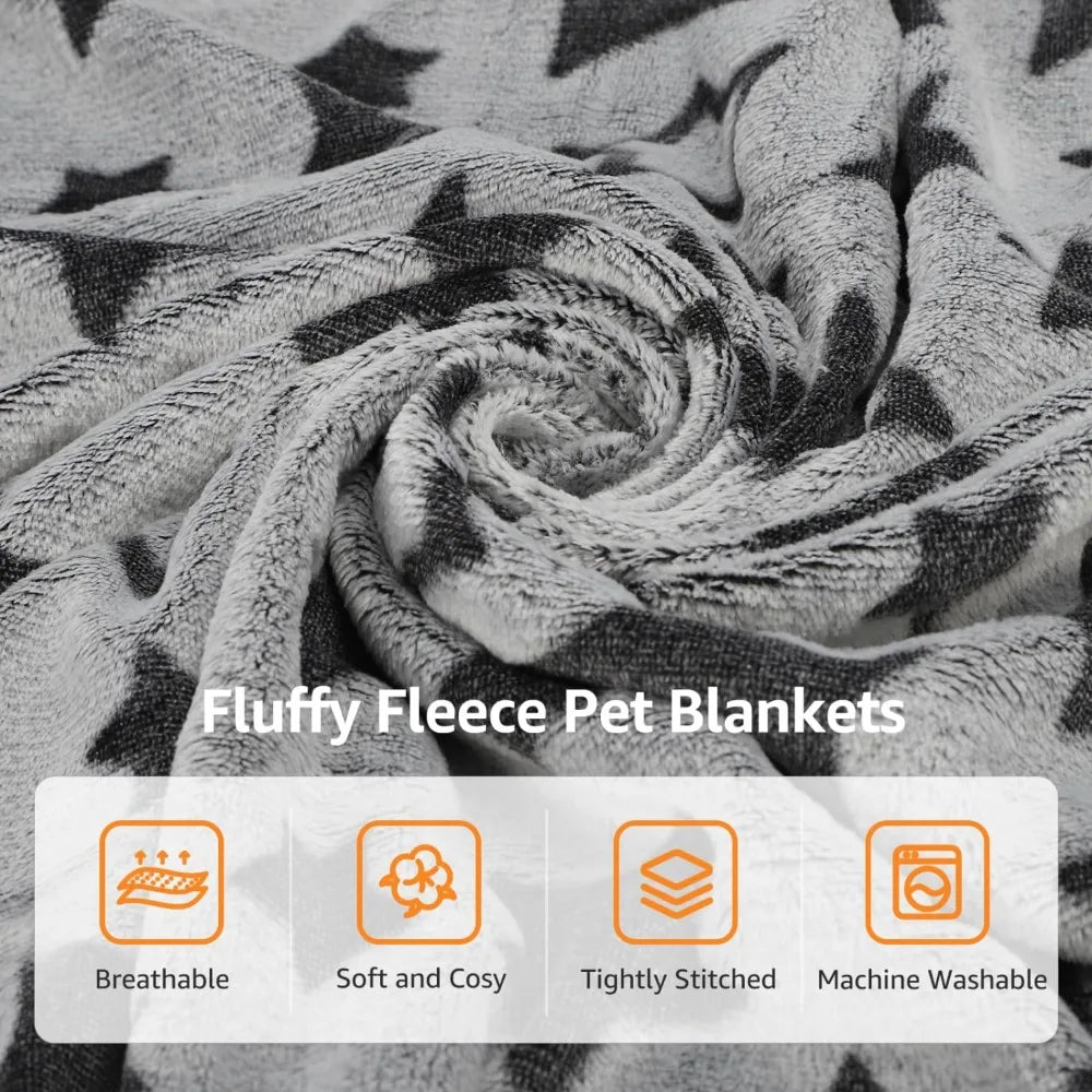 Nobleza Warm Pet Blanket Set Waterproof Reversible Fleece