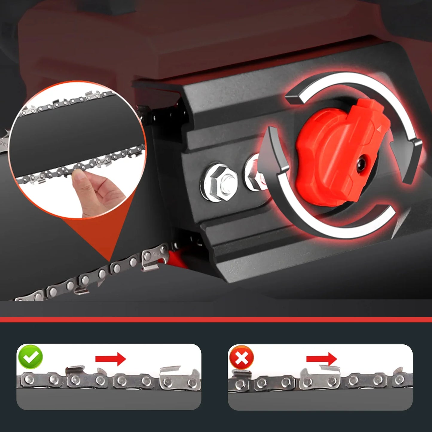 Cordless 42V Brushless Chainsaw With Two Batteries And Chargers 1350W