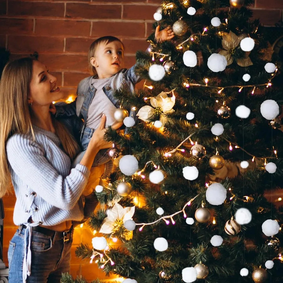 Electronic Winter Fake Snow Hanging Decorations For Christmas Party