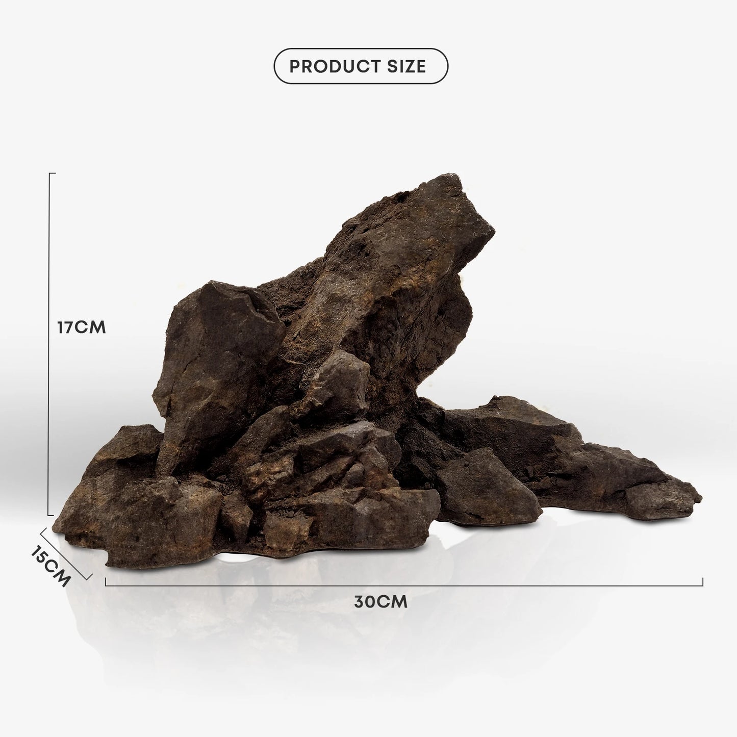 FZONE Resin Manten Stone and Driftwood Model PH Nature Aquarium Rocks for aquascaping, Hardscape