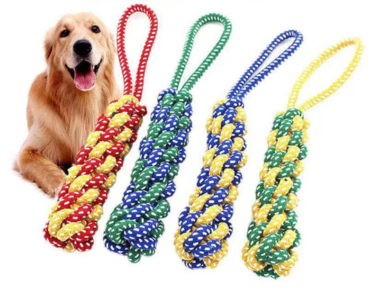 High-concerned Premium-Quality Indestructible Carrot Knot Rope Ball Teeth-Cleaning Dog ChewToy