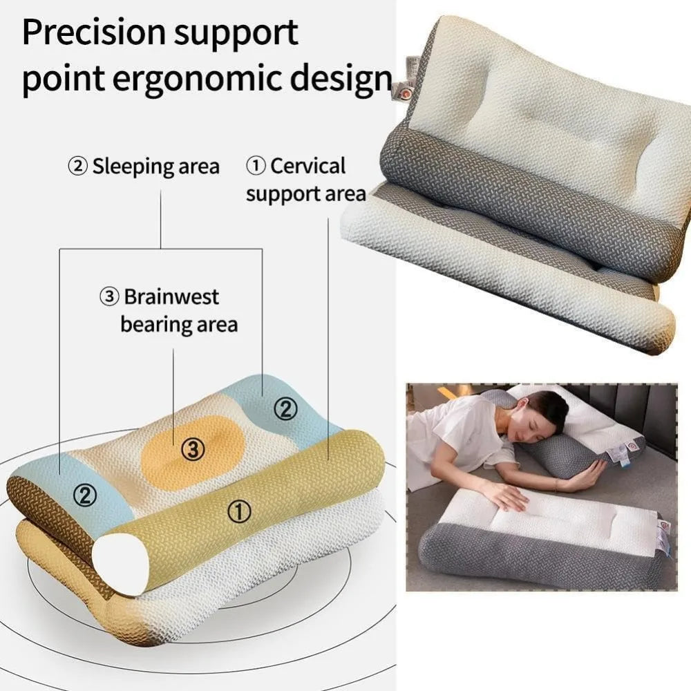 Orthopedic Support Pillow for Deep Sleep and Sleep Apnea